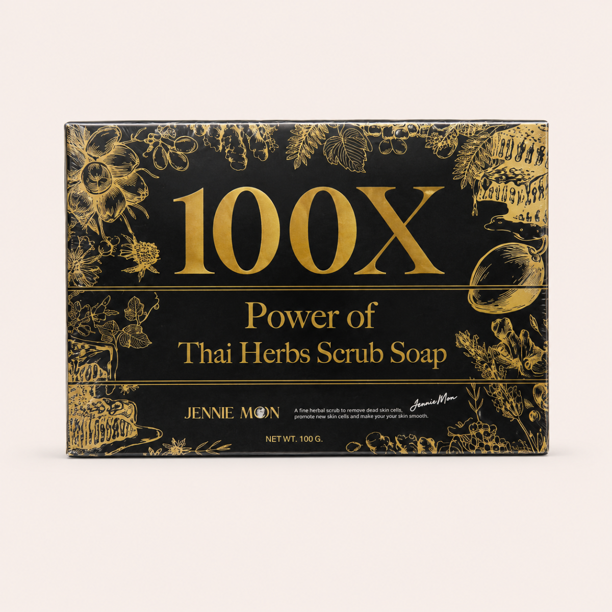 Jennie Moon 100X Power of Thai Herbs Scrub Soap (100g) - Image 2