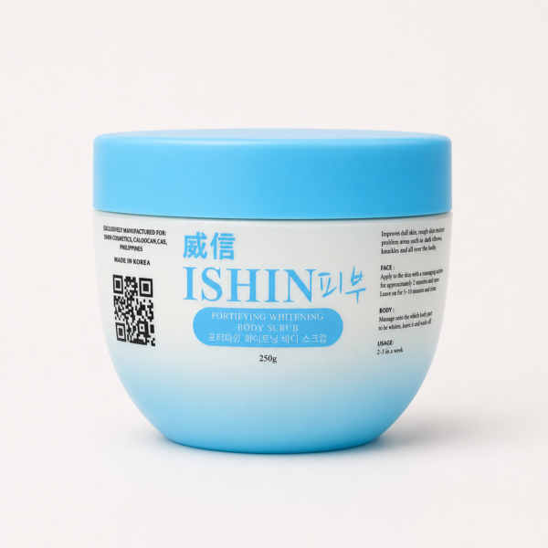 ISHIN Fortifying Whitening Body Scrub 250g – Brightening & Exfoliating Body Scrub