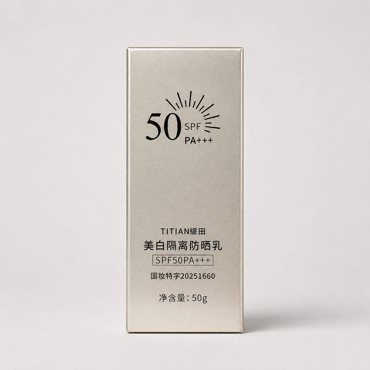 file_00000000a7848207903a1251d0903e63 TITIAN SPF 50 PA+++ Whitening Sunscreen Lotion 50g - Image 1