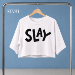 SLAY Graphic Cropped T-Shirt