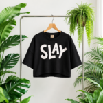 SLAY Graphic Cropped T-Shirt - Image 2