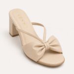 Penne Bow-Knot Cross-Strap Block Heel - Image 4