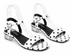 ZEVIDA Polka Dot Low Block Heel Sandals - Image 2