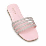 LOLLA Triple Rhinestone Strap Flat Slide - Image 5
