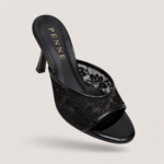 Penne Floral Lace Open-Toe Heel - Image 3