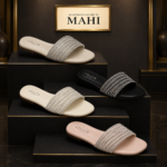 LOLLA Multi-Strap Flat Slide Sandals