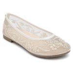 ZEVIDA Floral Embroidered Mesh Ballet Flats - Image 2